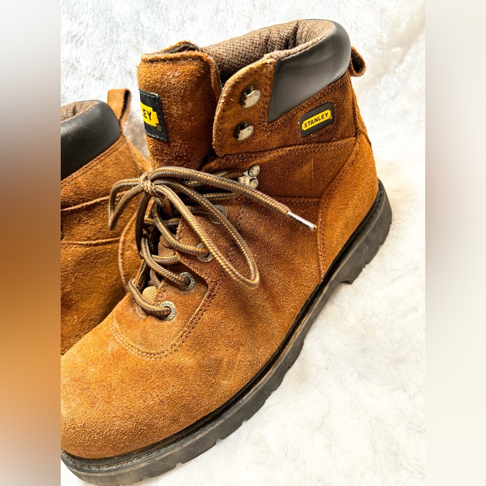 MENS 12W Stanley Brown Suede Oil/Skid Resistant  Work Boots Outdoor Construction - Picture 5 of 11
